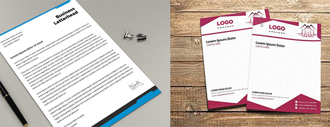 Letterhead Card Design